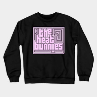 Pink Heatbunnies Box Ripple Logo Crewneck Sweatshirt